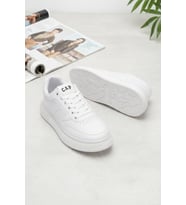 Cap 2040 Erkek Klasik Sneaker Beyaz