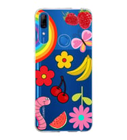 PrintiFy Huawei P Smart Z ile Uyumlu 1mm Slim Fit Water Color 5 Baskılı Şeffaf  Kılıf