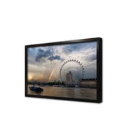 İngiltere London Eye Çerçeveli Mdf Tablo