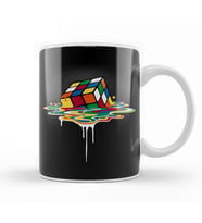 Melted Rubik's Cube Kupa Bardak Porselen