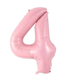 Bebek Pembe 4 Rakam Folyo Balon 76 Cm 1 Adet