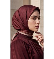 Levidor Kristal Eşarp Kemer Desen Bordo