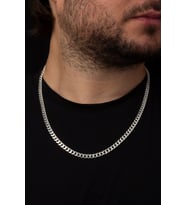 Gurmet 6mm 60Cm 33Gr Erkek Gümüş Kolye (104)