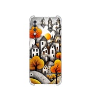 PrintiFy Samsung Galaxy A70s ile Uyumlu Düşlerin Dansı Serisi Göçebe Şatolar Tasarımlı Uv Baskılı Köşe Korumalı Antişok Kılıf