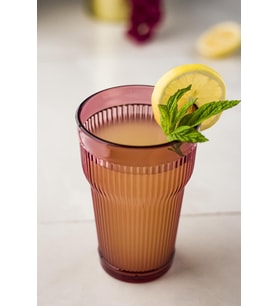 Akrilik Mürdüm 6'Lı Uzun Bardak & Su Meşrubat Bardağı 400 Ml ( Cam Değildir )