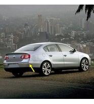 VW Passat B6 Sedan 2006-11 Sağ Arka Tampon Köşe Çıtası Krom 3C5807460A