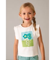 Mayoral Kız Çocuk Askılı Tshirt Krem