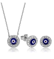 Nazarlı  925 Ayar Gümüş Kadın Set