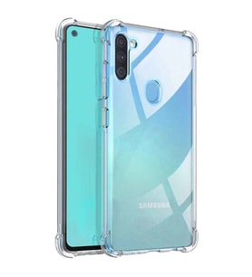 Samsung Galaxy A11 / M11 Shock Absorbing Darbe Emicili Şeffaf Silikon Kılıf