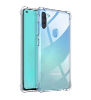 Samsung Galaxy A11 / M11 Shock Absorbing Darbe Emicili Şeffaf Silikon Kılıf