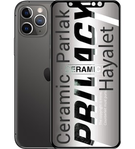 Apple Uyumlu   iPhone 11 Pro Max Hayalet Ekran Koruyucu Parlak Seramik