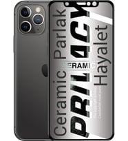 Apple Uyumlu   iPhone 11 Pro Max Hayalet Ekran Koruyucu Parlak Seramik