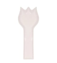 Eşsiz İnci Seramik Kaşıklık – 26 cm Beyaz Lüks Kaşık Kepçe Altlığı
