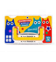 ACRYLİK MARKER 12 ADET ÇİFT UÇLU