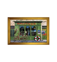 Manzara Temalı Kanvas Tablo 80 x 110 cm Gold Çerçeve