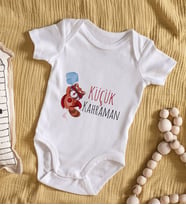 BK Kids Küçük Kahraman Tasarımlı Bebek Body Zıbın - Model 1