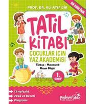 Çocuklar İçin Yaz Akademisi 1. Sınıf Tatil Kitabı