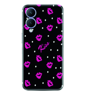 Vivo Y17S Kılıf Resimli Desenli Baskılı Silikon Kiss 1392
