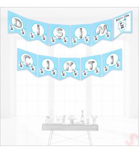 Dişim Çıktı Banner, 175 cm x 17 cm - Mavi (STD)