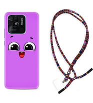 Xiaomi Redmi Note 7 8 9 Pro 10 2022 10 Pro 10S Kılıf Boyun Asklı Rasta Silikon Purple Sweety 1717