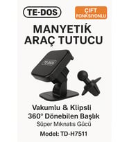 Çift Fonksiyonlu Hem Klimalığa Hem Topridoya Takılabilen Araç İçi Telefon Tutucu