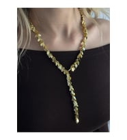 Pul Kolye Gold Çelik Kadın  Özel Seri Minimal Şık Kolye (Altın)