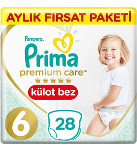 Prima Premium Care Bebek Külot Bezi 6 Beden 28 Adet