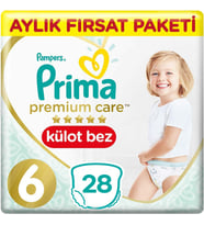 Prima Premium Care Bebek Külot Bezi 6 Beden 28 Adet
