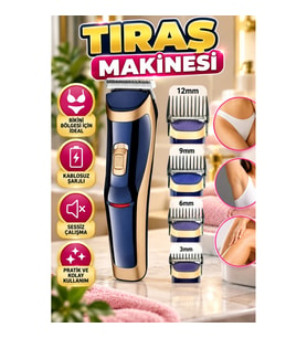 Kablosuz Şarjlı T Bıçaklı Tıraş Makinesi – Bikini Bölgesi Kullanımı İçin