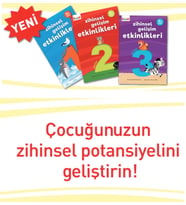 3 + yaş için Zihinsel Gelişim Etkinlik Kitap Seti