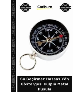 #Pusula Paslanmaz Çelik Dayanıklı Kamp Dağcılık Su Geçirmez Hassas Yön Göstergesi Kulplu Metal Pusul