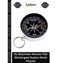 #Pusula Paslanmaz Çelik Dayanıklı Kamp Dağcılık Su Geçirmez Hassas Yön Göstergesi Kulplu Metal Pusul