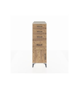 Kronos Dolap 4 Çekmeceli Tek Kapaklı 44x59x134 Aytaşı-Çam