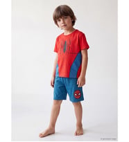 LCW Kids Kırmızı Spider-man Baskılı Erkek Çocuk Pijama Takımı