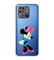 Redmi 10c  Kamera korumalı Kapak Minnie Mouse Tasarımlı  Şeffaf Kılıf