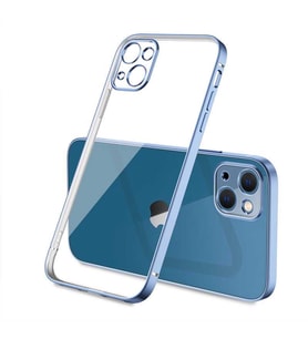 Apple iPhone 13 Kılıf Zore Gbox Renkli Kenar Kılıf (Lacivert)
