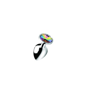 Metal Elmas Rainbow Taşlı anl tıkac Küçük Boy