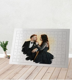 Kişiye Özel Efekt Fotoğraflı İsimli Puzzle