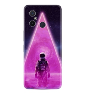 Xiaomi Redmi 12c Kılıf Resimli Desenli Silikon Platinium Series Astro Purple 1890