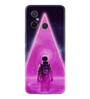 Xiaomi Redmi 12c Kılıf Resimli Desenli Silikon Platinium Series Astro Purple 1890