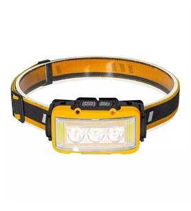 Powermaster S03 Sarı 10 Watt Sensörlü 11 Işık Modlu 24 Beyaz Smd + 6 Kırmızı Smd + 1 Power Ledli Kafa Lambası