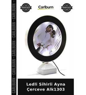 Özel Üretim Işıklı Dekoratif Hediyelik Masaüstü Modern Aksesuar Ledli Sihirli Ayna Çerceve Alk1303