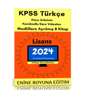 2025 KPSS Lisans Türkçe Modüler Kitap Seti