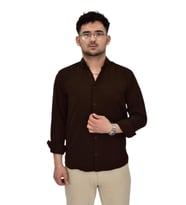 Erkek Spor Gömlek Regular Fit 9601 BGL-ST04412 (Kahverengi)