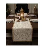 Ramazan Ayı Motifli Dijital Baskılı Runner Masa Örtüsü 40x140 cm