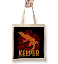 Awesome Gecko Keeper Proud Dinosaur Reptile Owners Bez Çanta Uzun Saplı