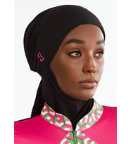 Pembe Logo Nakışlı Deniz Tesettür Bone