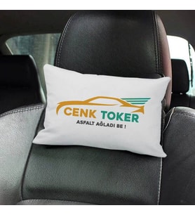 Asfalt Ağladı Be İsimli Araç Koltuk Yastığı