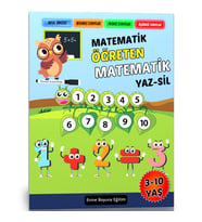Çocuklara Matematik Öğreten YAZ-SİL Kitabı (Spiralli)