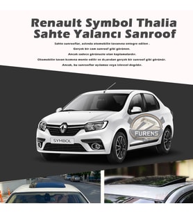 Symbol Thalia Siyah Yalancı Çakma Sahte Sunroof